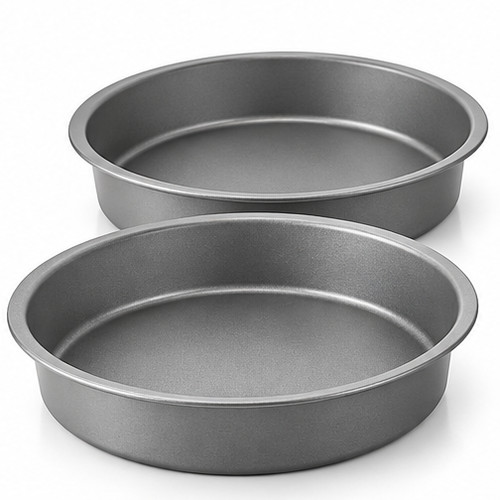 Non stick round cake tins - non,