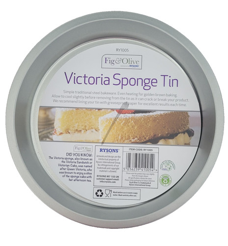Round inch victoria sponge - round, 8