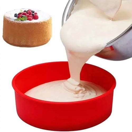 2pk silicone cake tins inch - cake,