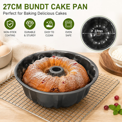 27cm fluted ring bund - bund, cake
