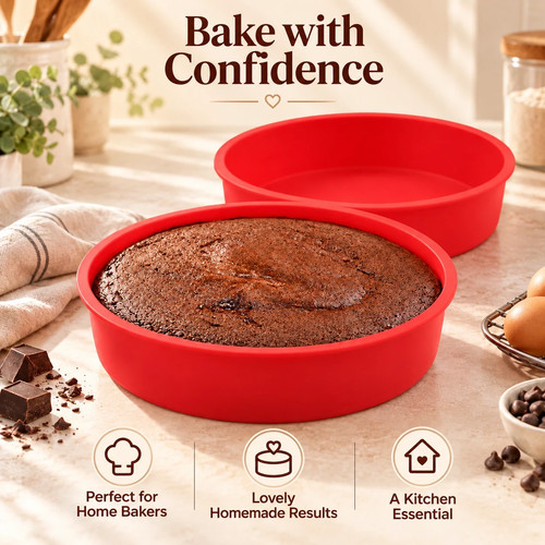 Silicone cake tins - silicone, inch